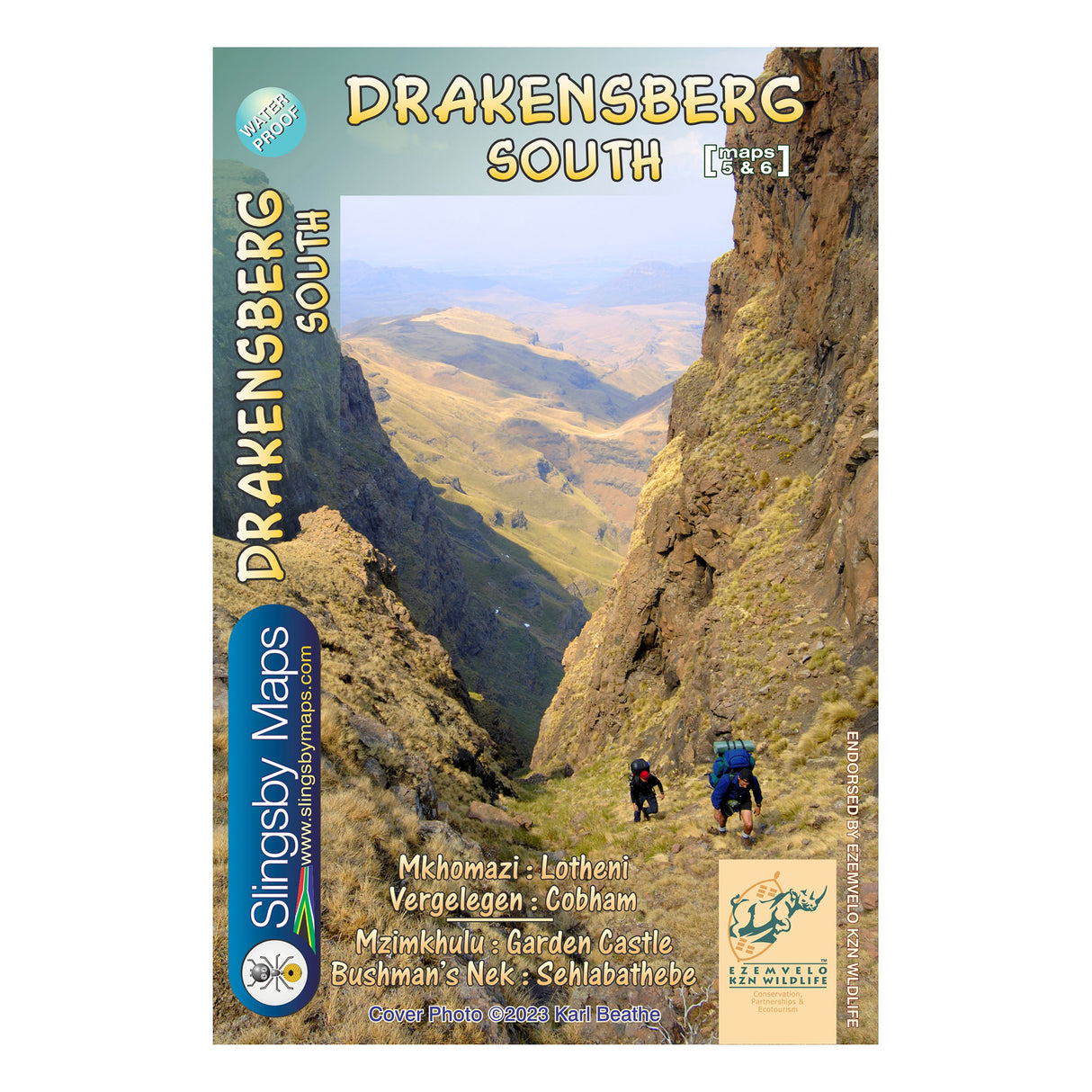 Slingsby Drakensberg South Hiking Map, Edition 2
