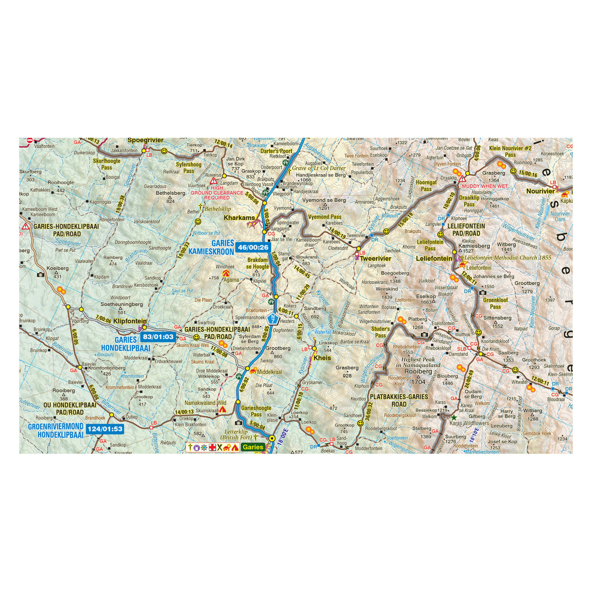 Slingsby Namaqualand Touring Map, Edition 1
