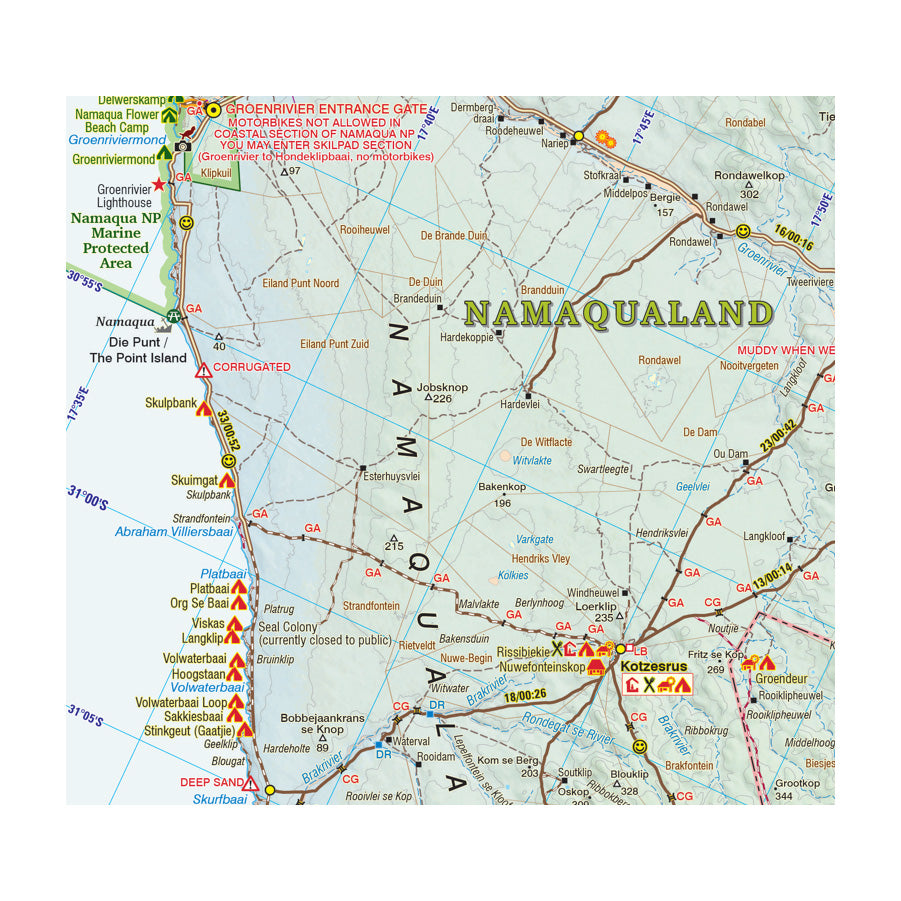 Slingsby Namaqualand Touring Map, Edition 1