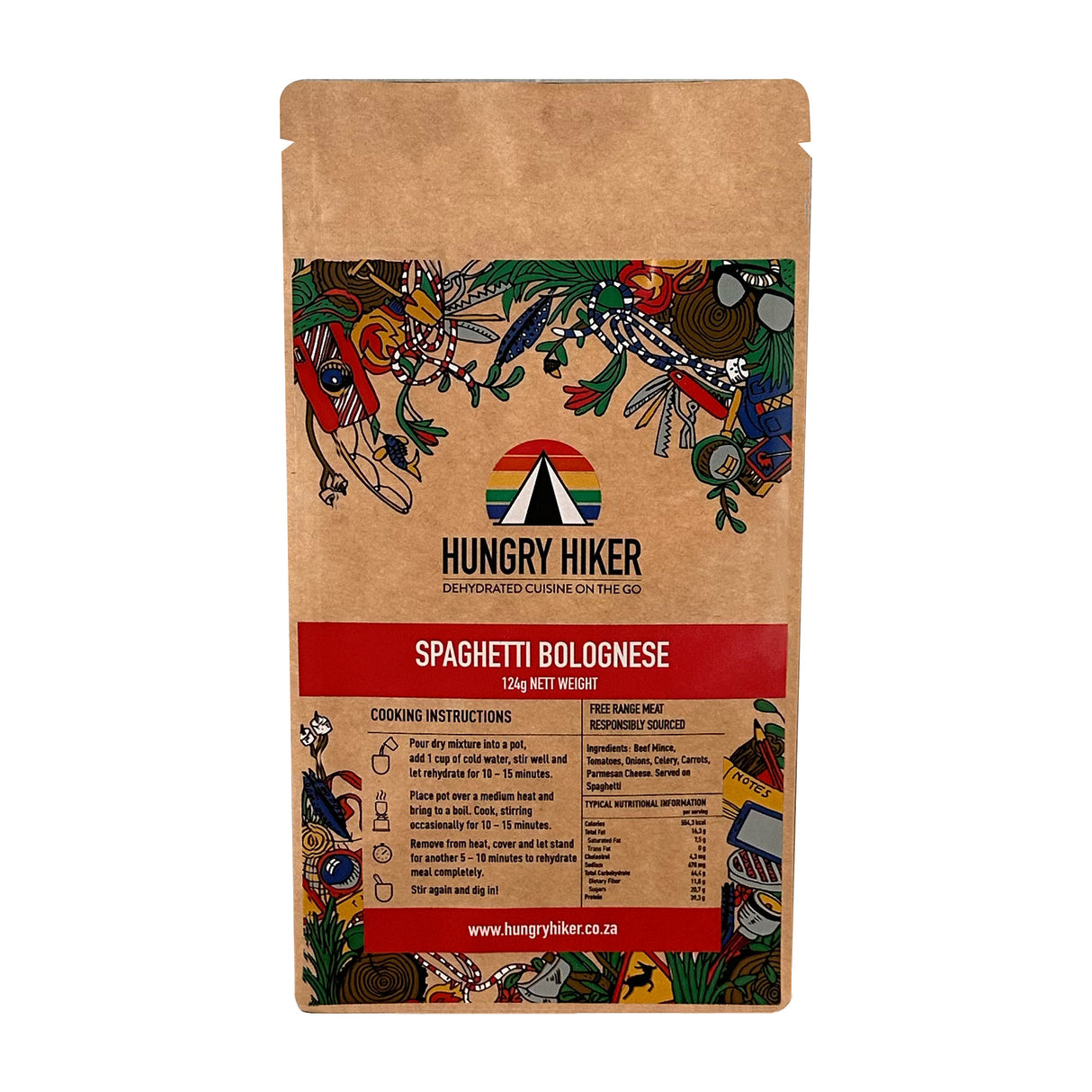 Hungry Hiker Dehydrated Spaghetti Bolognese, 400g