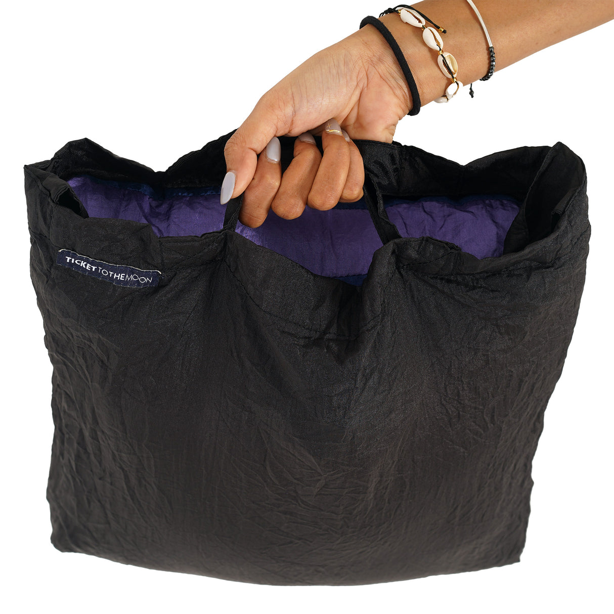 Ticket To The Moon Lightweight Foldable Eco Bag Medium (15L)