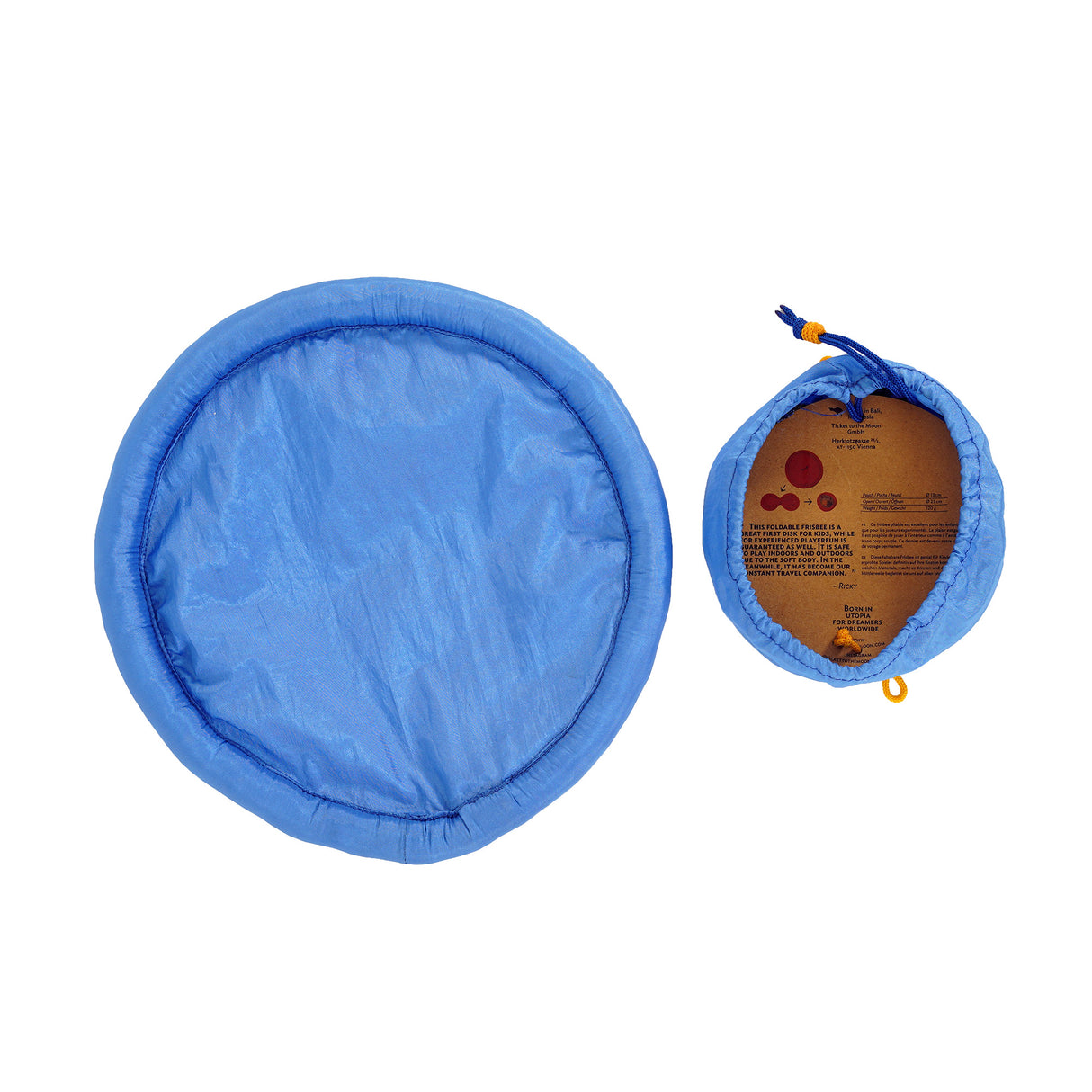 Ticket To The Moon Pocket Moon Foldable Frisbee