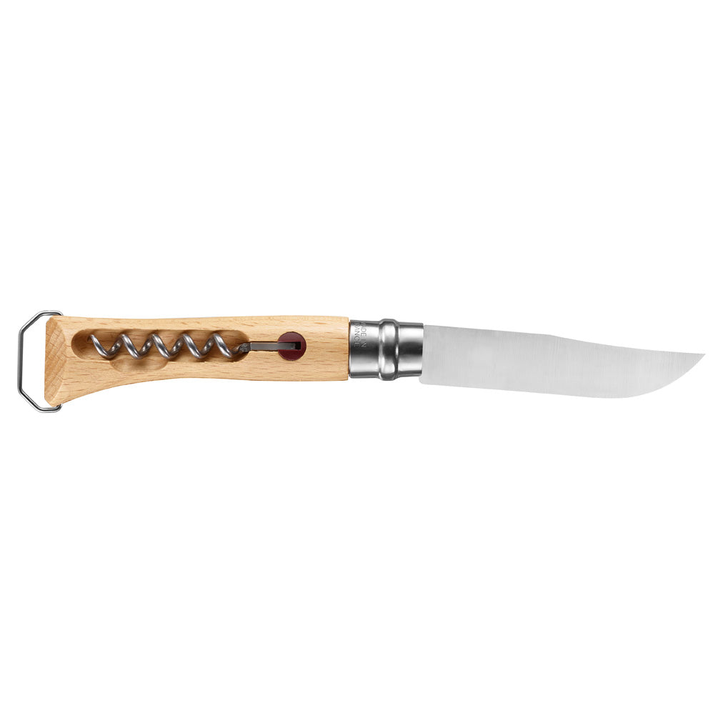 Opinel No. 10 Corkscrew Knife with Bottle Opener