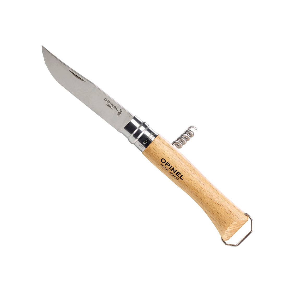Opinel No. 10 Corkscrew Knife with Bottle Opener