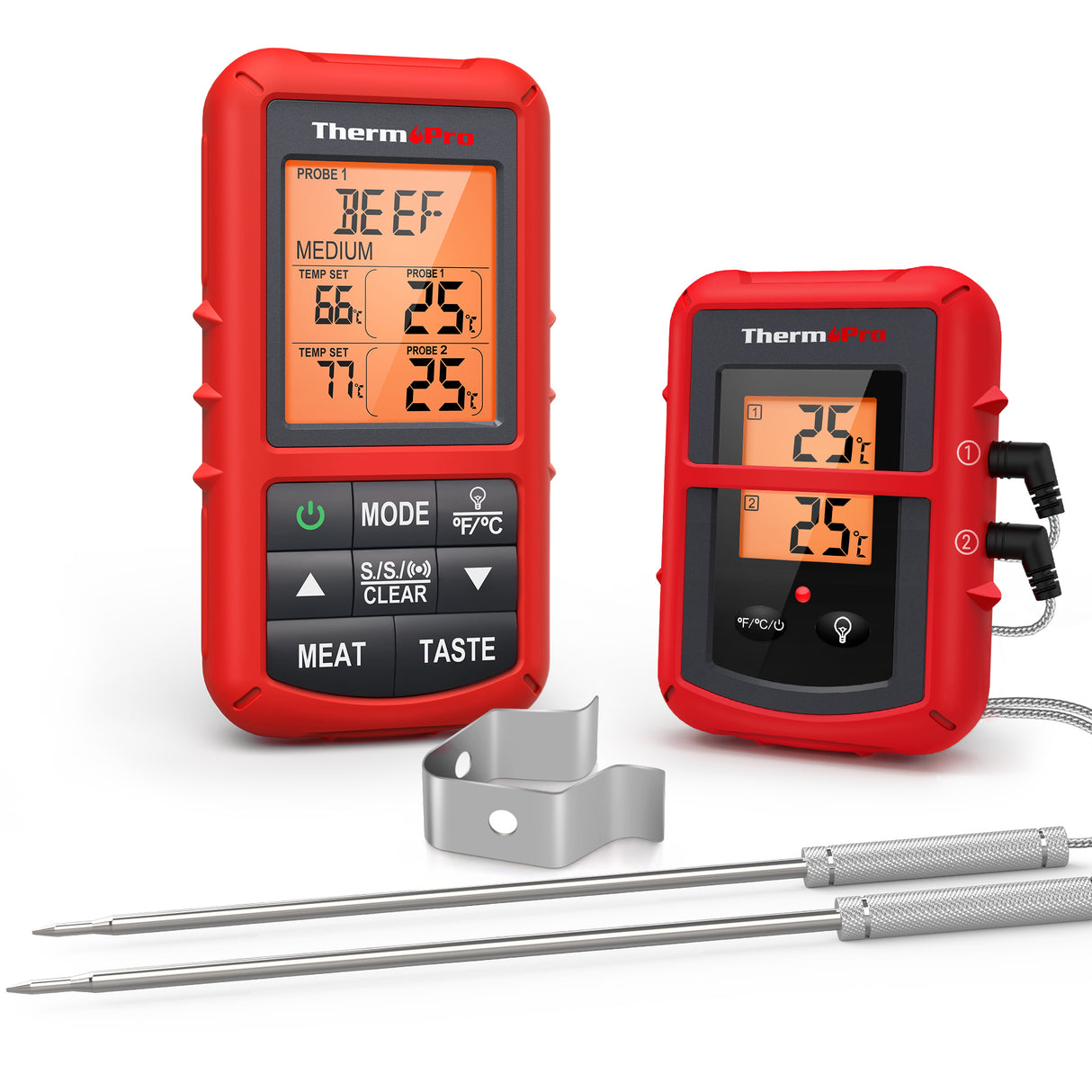 ThermoPro Digital Wireless Dual BBQ Thermometer