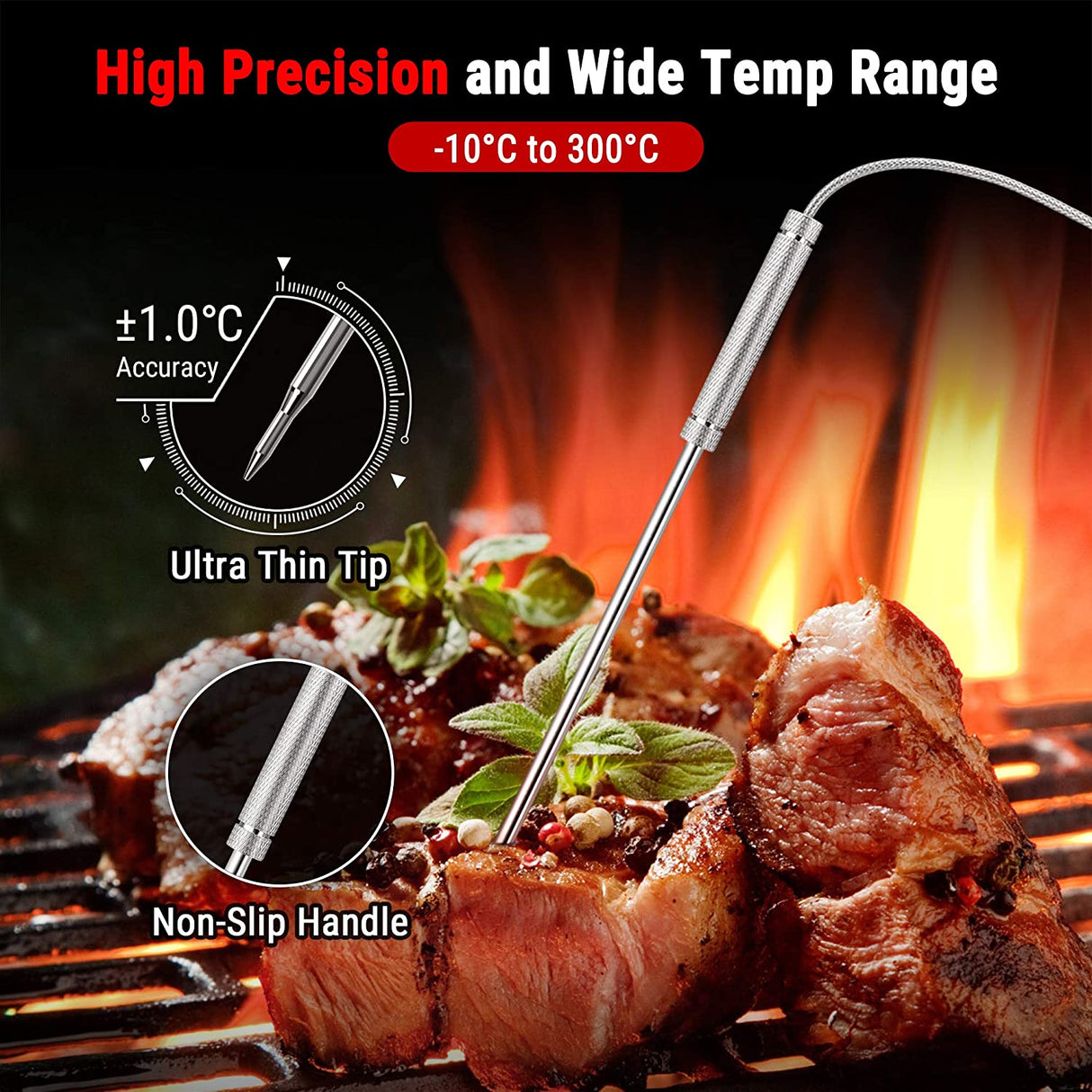 ThermoPro Digital Wireless Dual BBQ Thermometer
