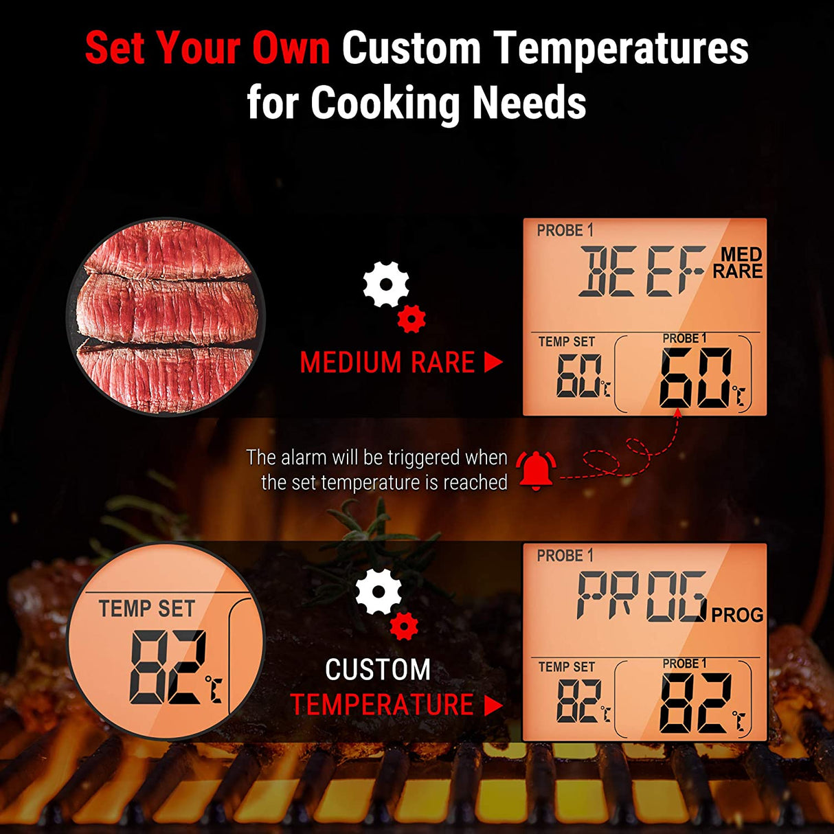 ThermoPro Digital Wireless Dual BBQ Thermometer