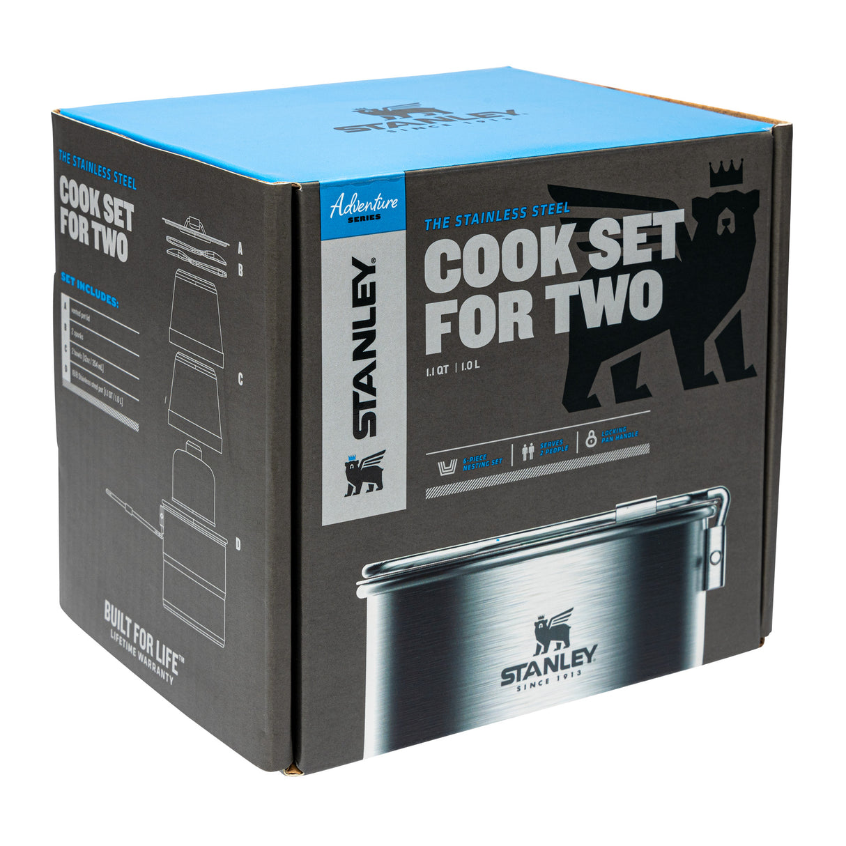 Stanley The Stainless Steel Cook Set For Two, 1 Litre