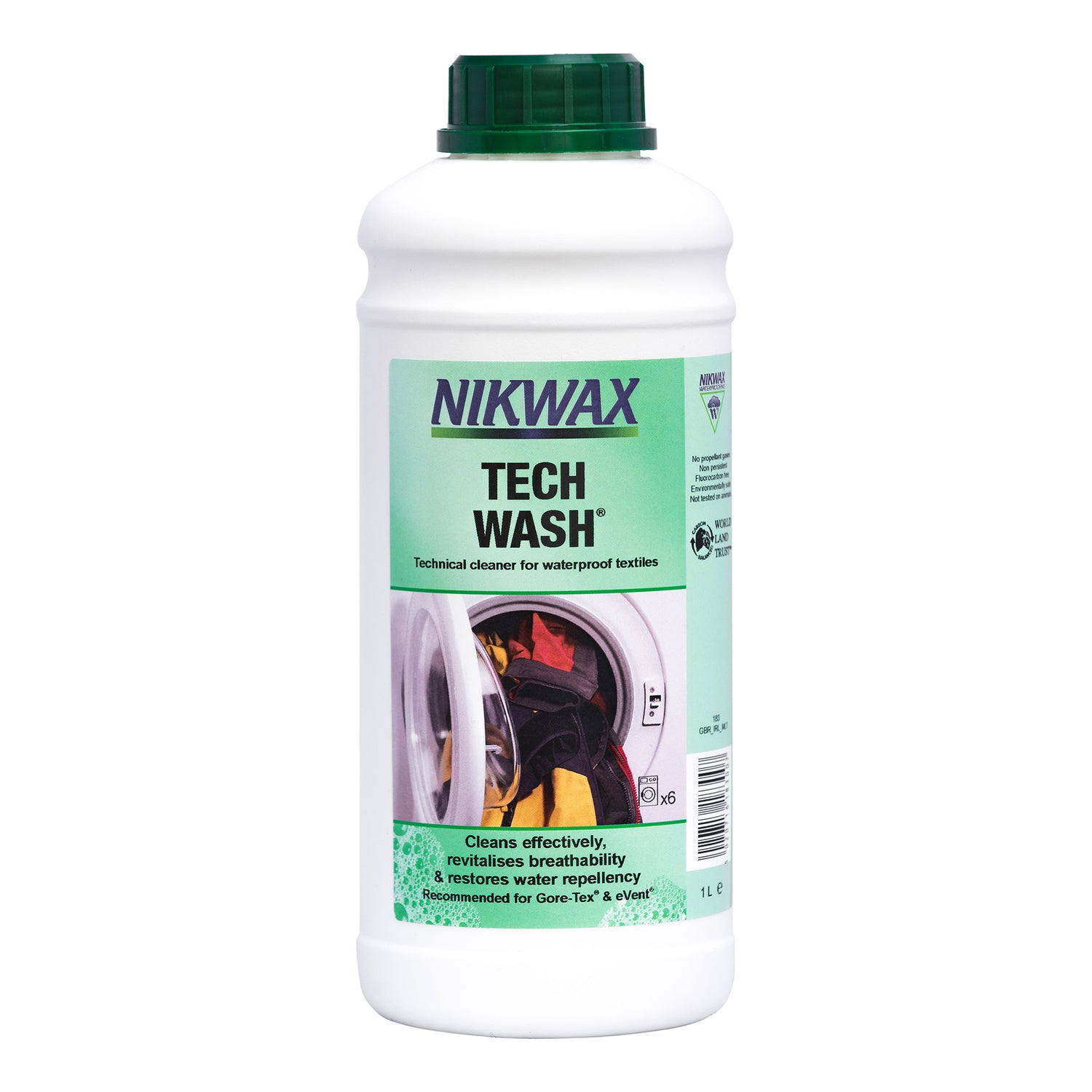 Nikwax Tech Wash for Waterproof Clothing, 1 Litre