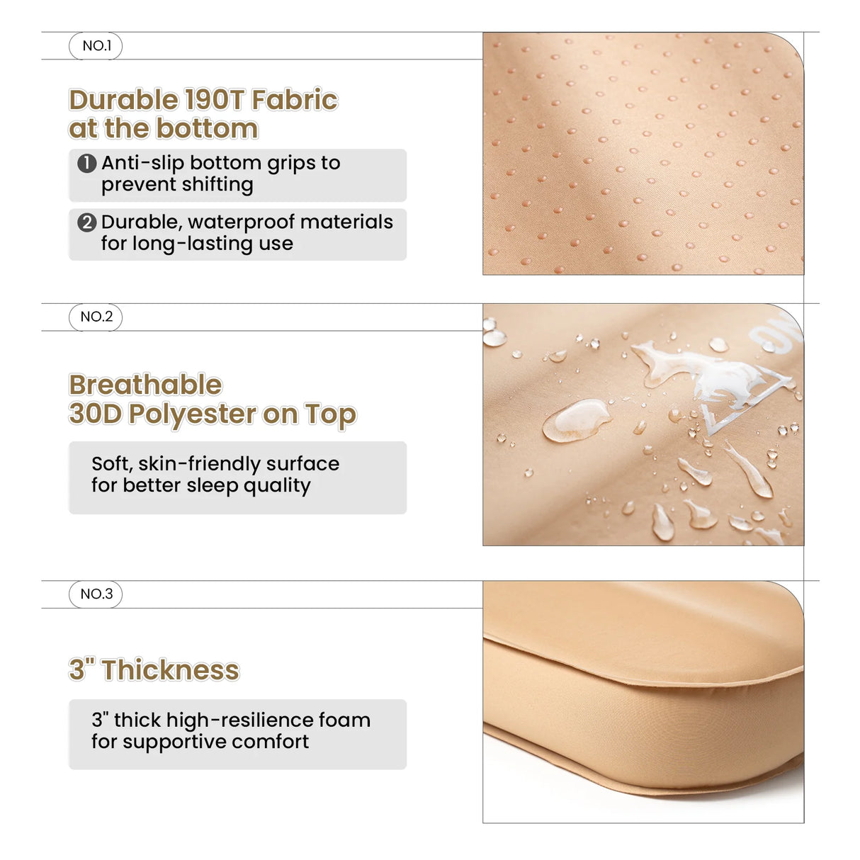 OneTigris Dreamstar Self-Inflating Mattress, R-Value 6.3