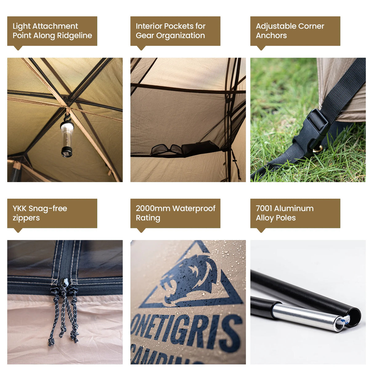 OneTigris Cosmitto 1 Person Backpacking Tent