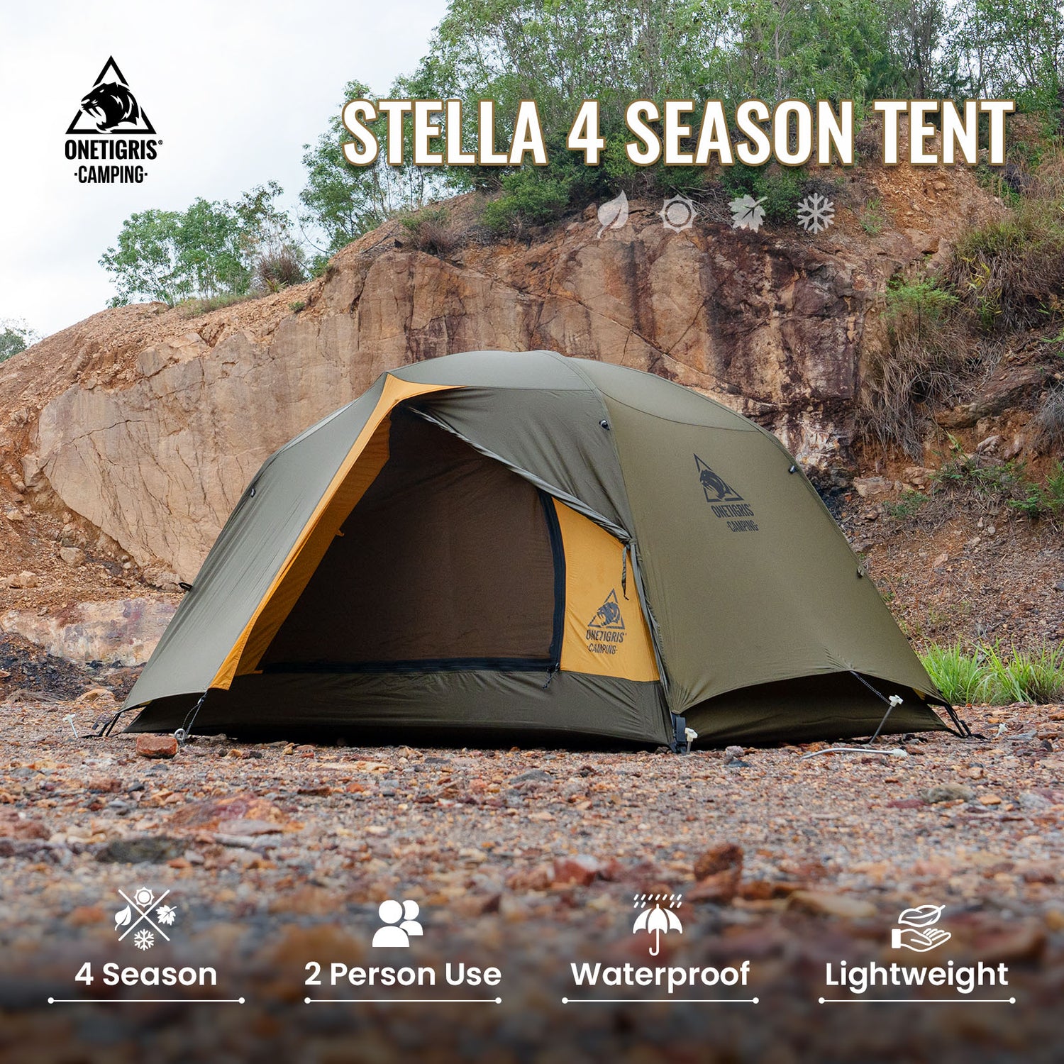 OneTigris Stella 2 Person Backpacking Tent