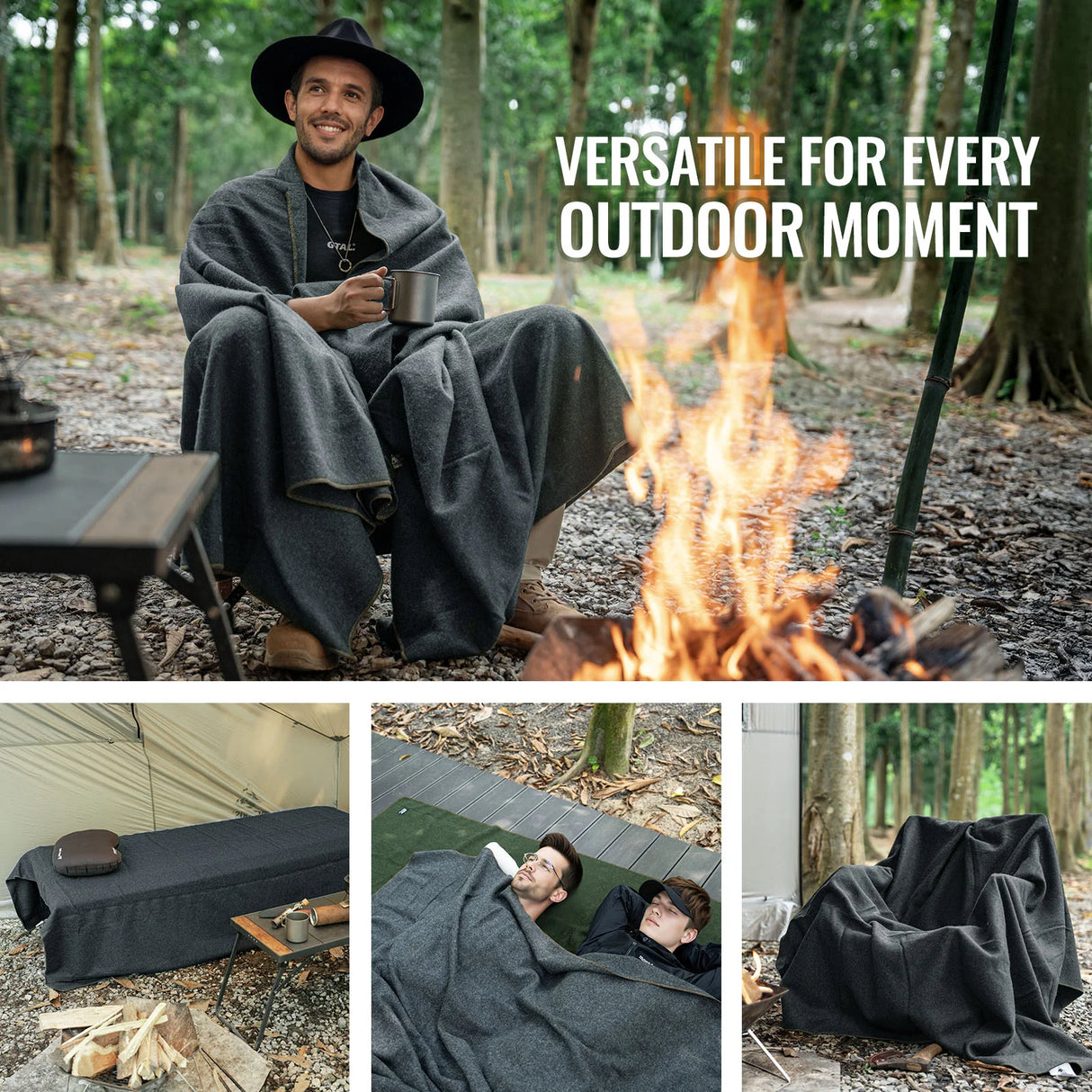 OneTigris Wool Camping Blanket