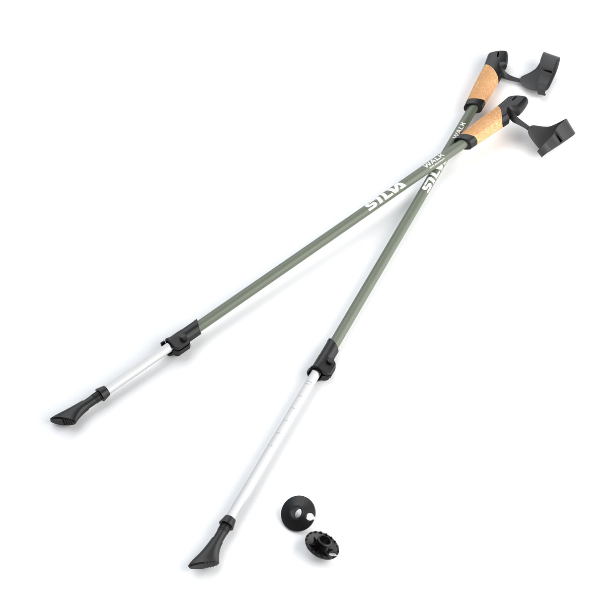 Silva Walking Poles with Cork Handles