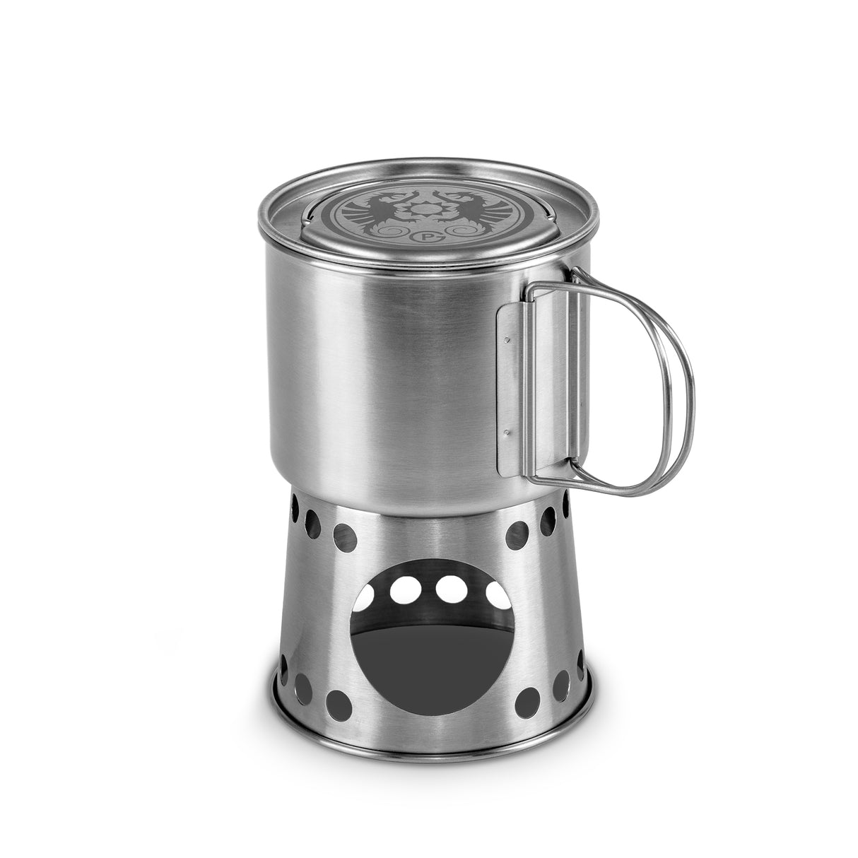 Petromax Stainless Steel Cooking Pot & Stove, 750ml