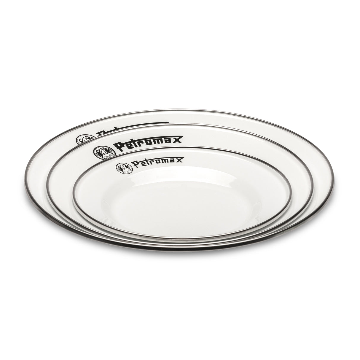 Petromax 26cm Enamel Dinner Plates, Set of 2