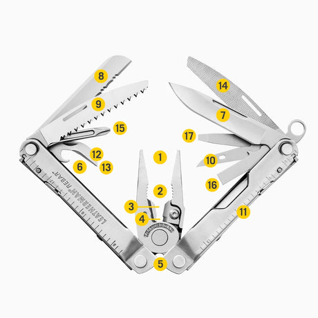 Leatherman Rebar Multi-tool with Pouch, Coyote Tan