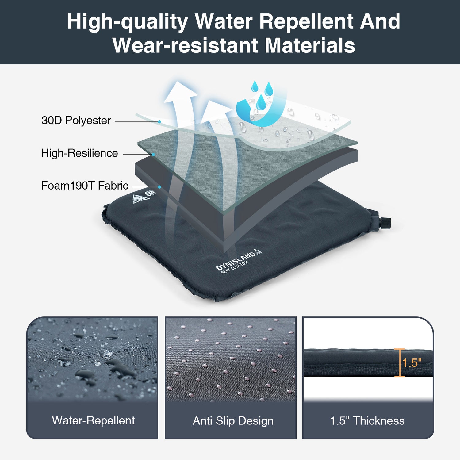 OneTigris Dynisland Self-Inflating Seat Pad