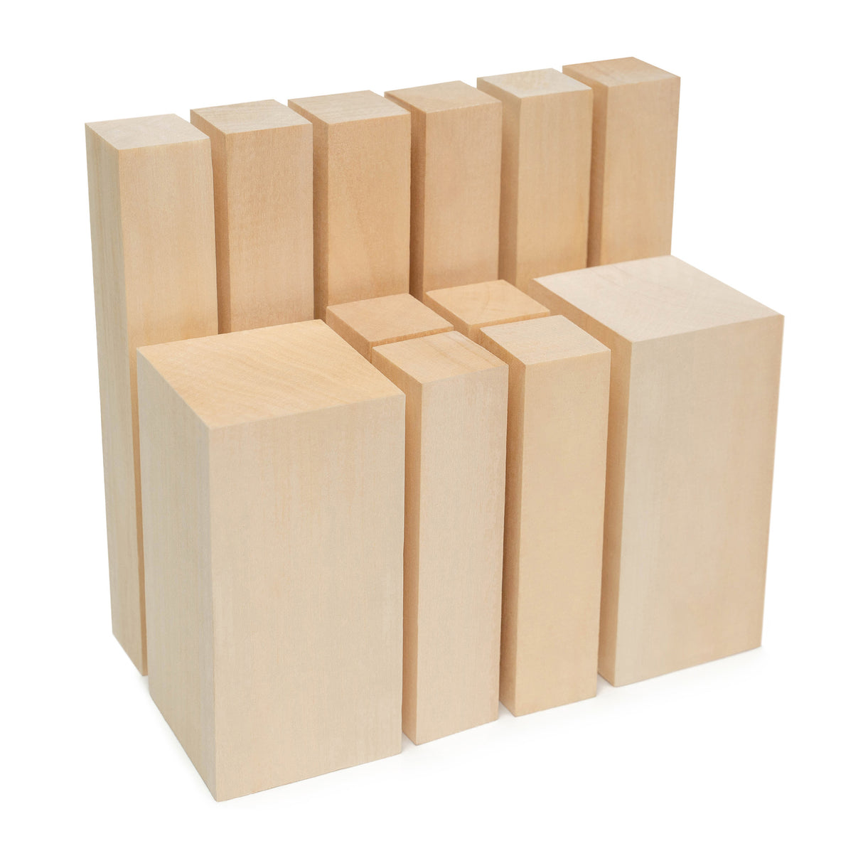 BeaverCraft Basswood Carving Blocks, Set of 12