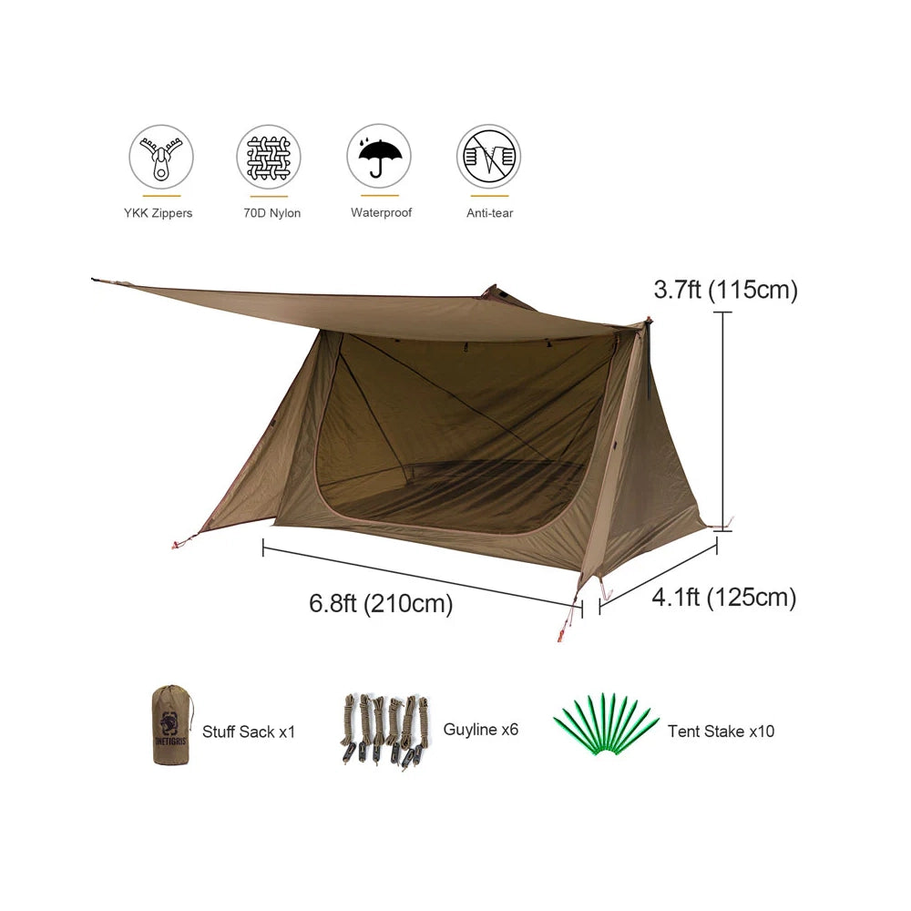 OneTigris Backwoods Bungalow Ultralight Super Shelter