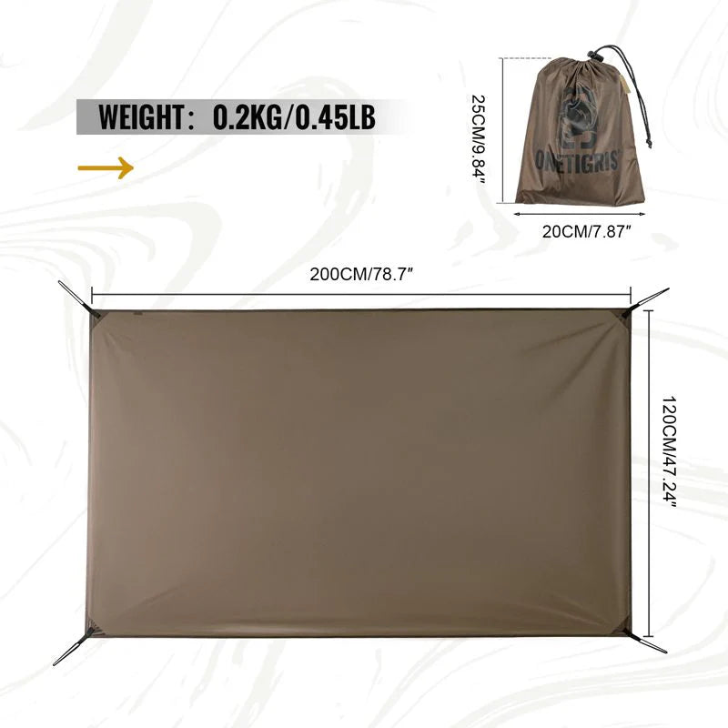OneTigris Cosmitto & Stella 2 Person Backpacking Tent Footprint