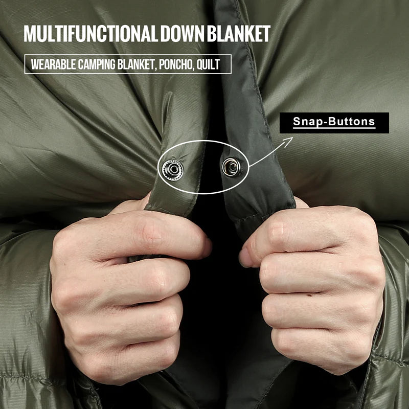 OneTigris Ultralight Oversized Down Camping Blanket, 700g