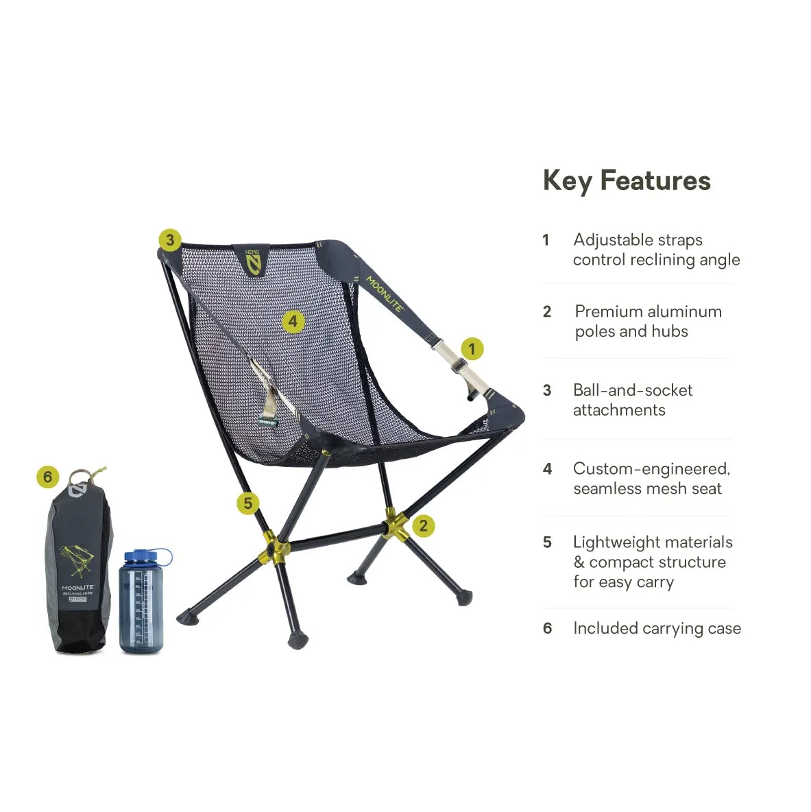 NEMO Moonlite Reclining Camp Chair