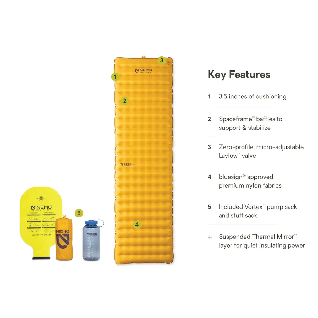 NEMO Tensor Trail Ultralight Insulated Sleeping Pad