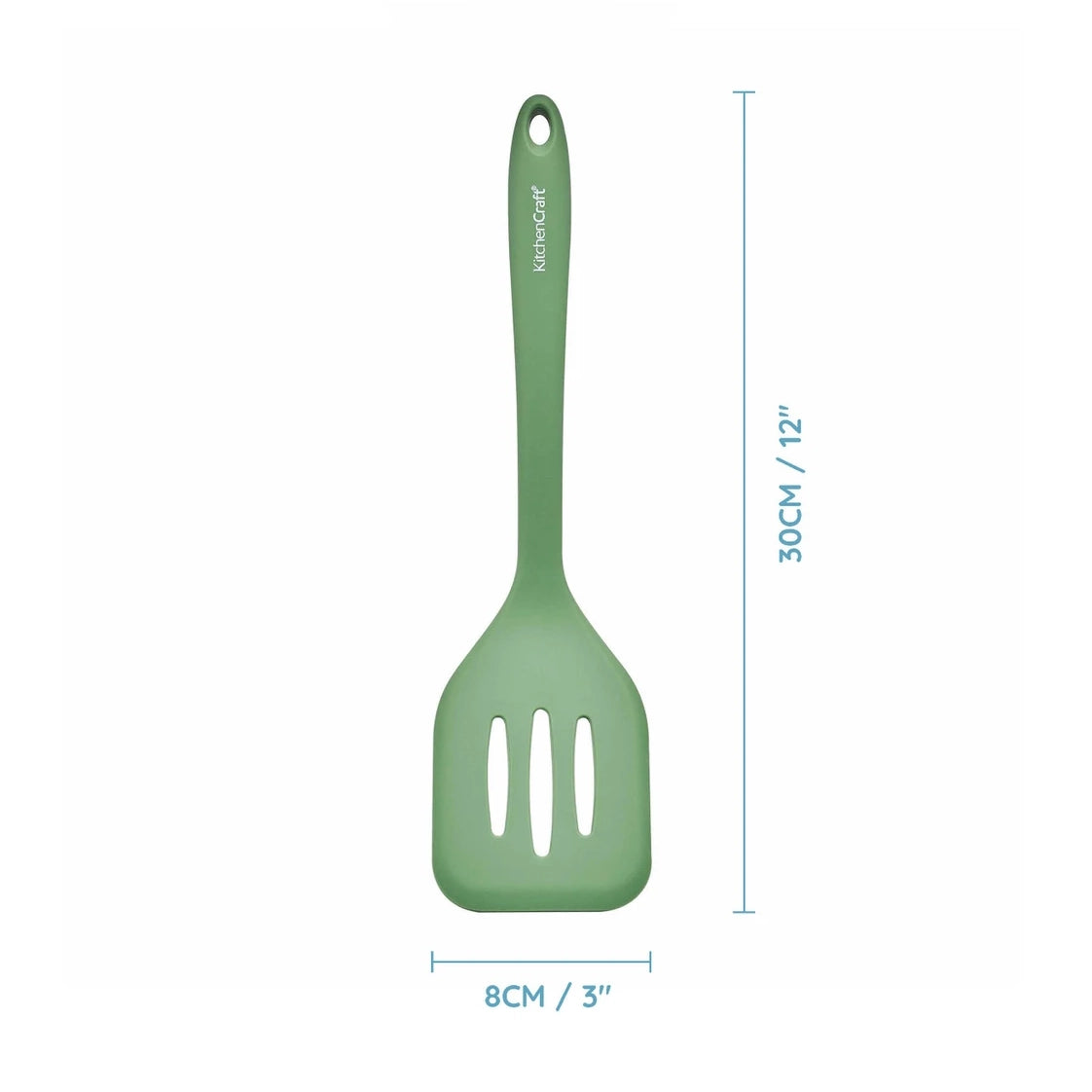 KitchenCraft Silicone Slotted Turner, 30cm