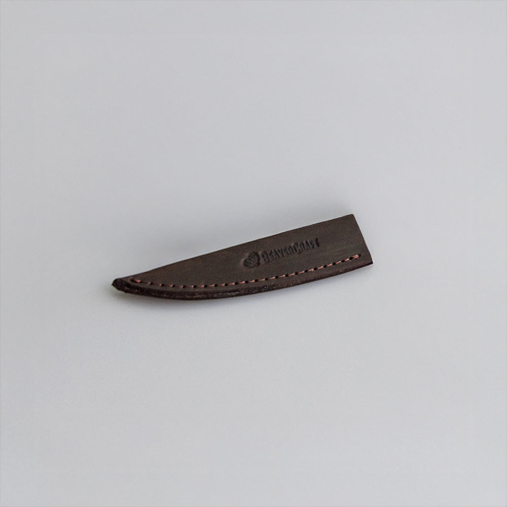 BeaverCraft Leather Sheath for Whittling Blade