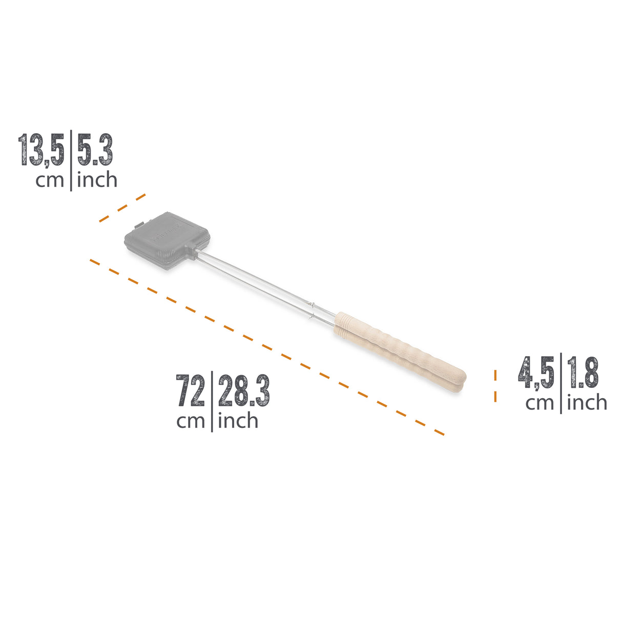Petromax Cast Iron Sandwich Iron