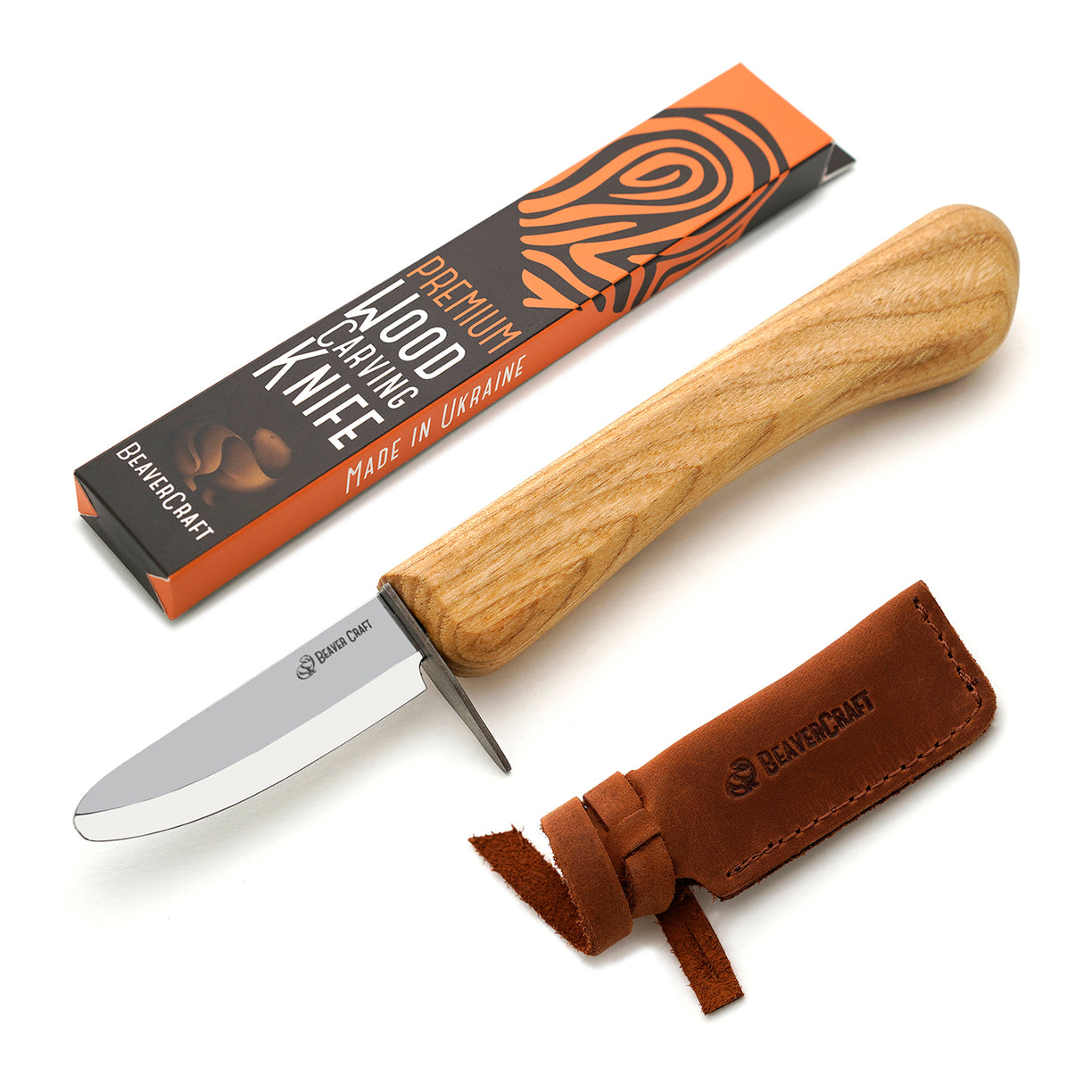 BeaverCraft Children's Small Whittling Knife with Safety Guard