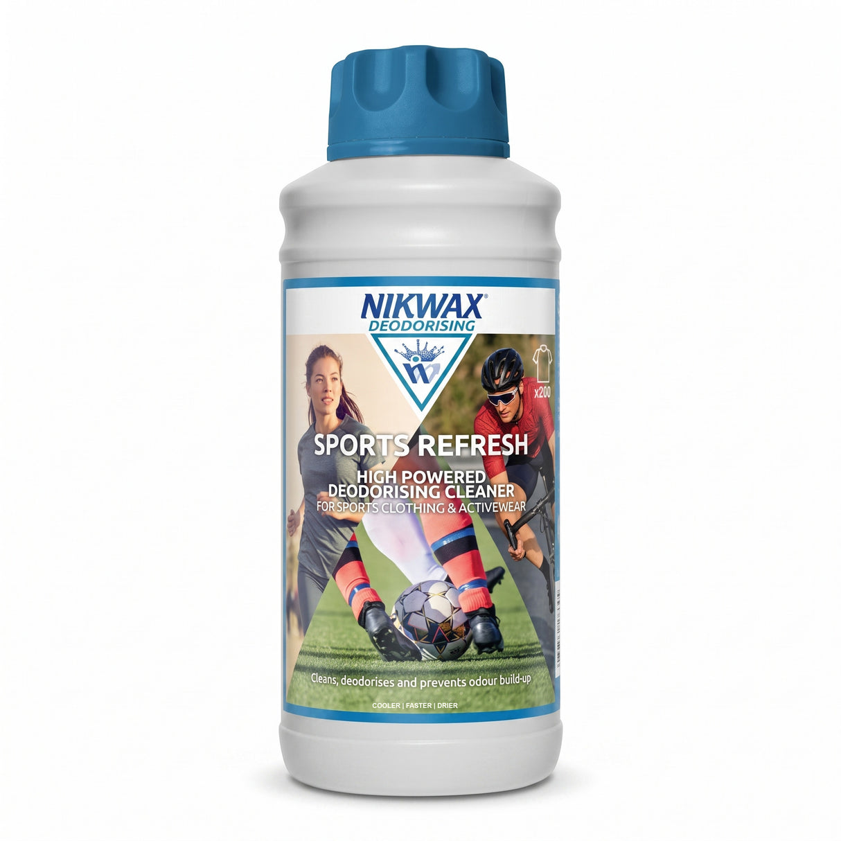 Nikwax Sports Refresh Deodorising Cleaner for Activewear, 1 Litre
