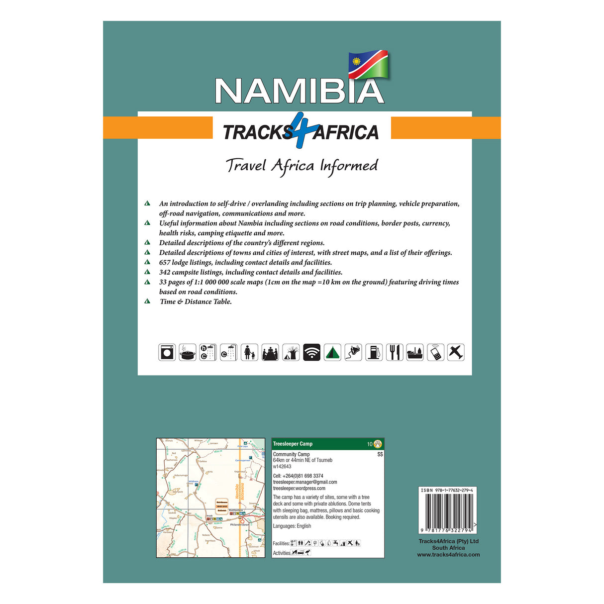 Tracks4Africa Namibia Self-Drive Guide Book, Edition 3