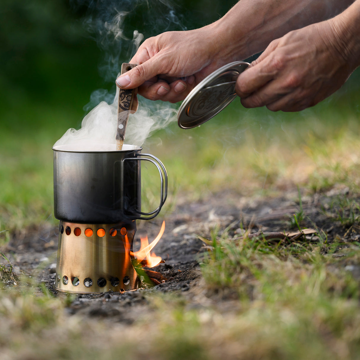 Petromax Stainless Steel Cooking Pot & Stove, 750ml