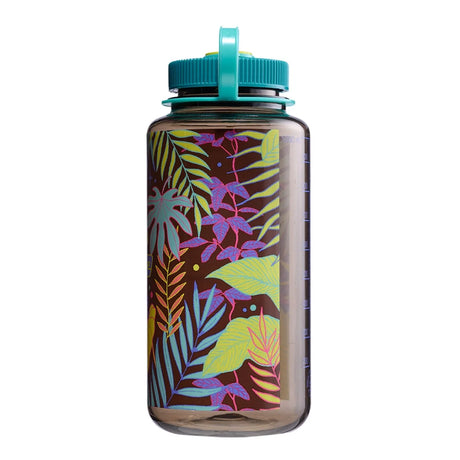 Nalgene Wide Mouth Sustain Botanicals Water Bottle, 1 Litre, Woodsman Botanical