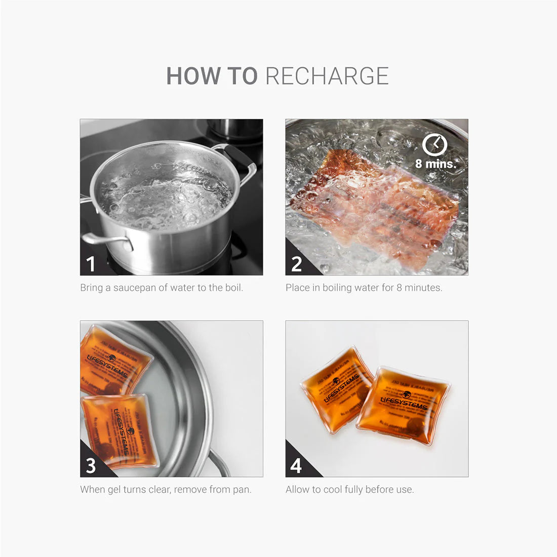 LIFESYSTEMS Reusable Hand Warmers, Set of 2