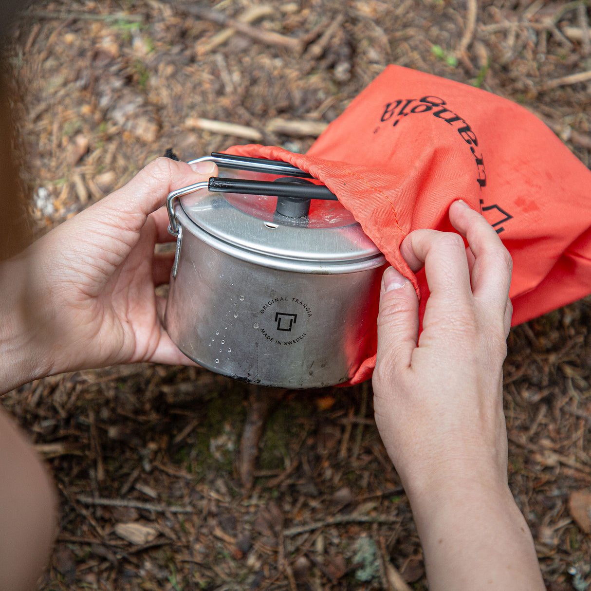 Trangia Aluminum T-Cup with Foldable Handle & Lid