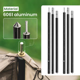 OneTigris 6061 Aluminium Telescopic Tarp Poles, Set of 2