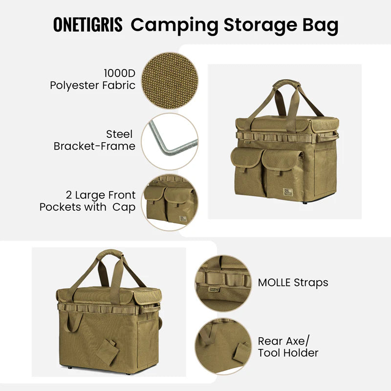 OneTigris Foldable Campsite Storage Bag, 25 Litre