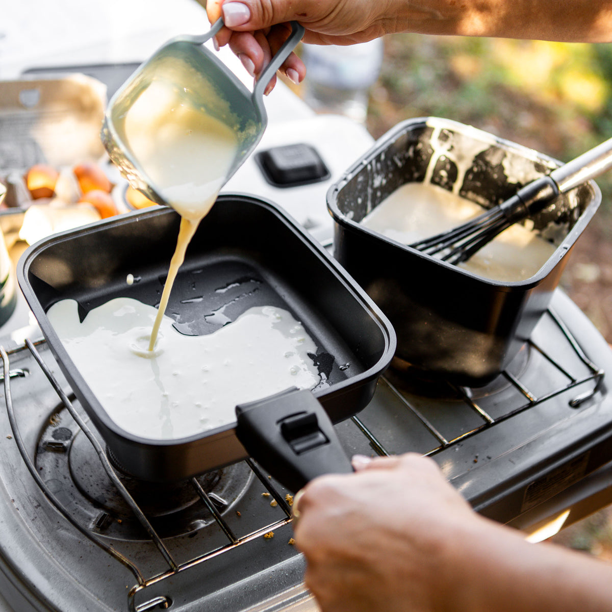 Square Cookware Frying Pan with Storage Bag