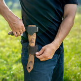 BeaverCraft Compact Wood Carving Adze with Leather Sheath