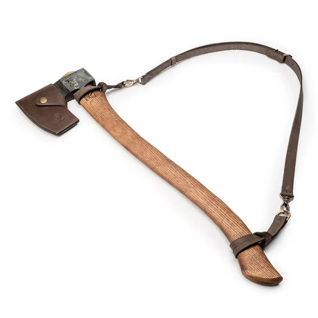 BeaverCraft Universal Forest Felling Axe with Leather Sheath & Shoulder Sling
