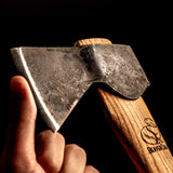 BeaverCraft Bushcraft Carving Hatchet with Leather Sheath