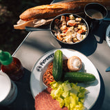 Petromax 18cm Enamel Side Plates, Set of 2