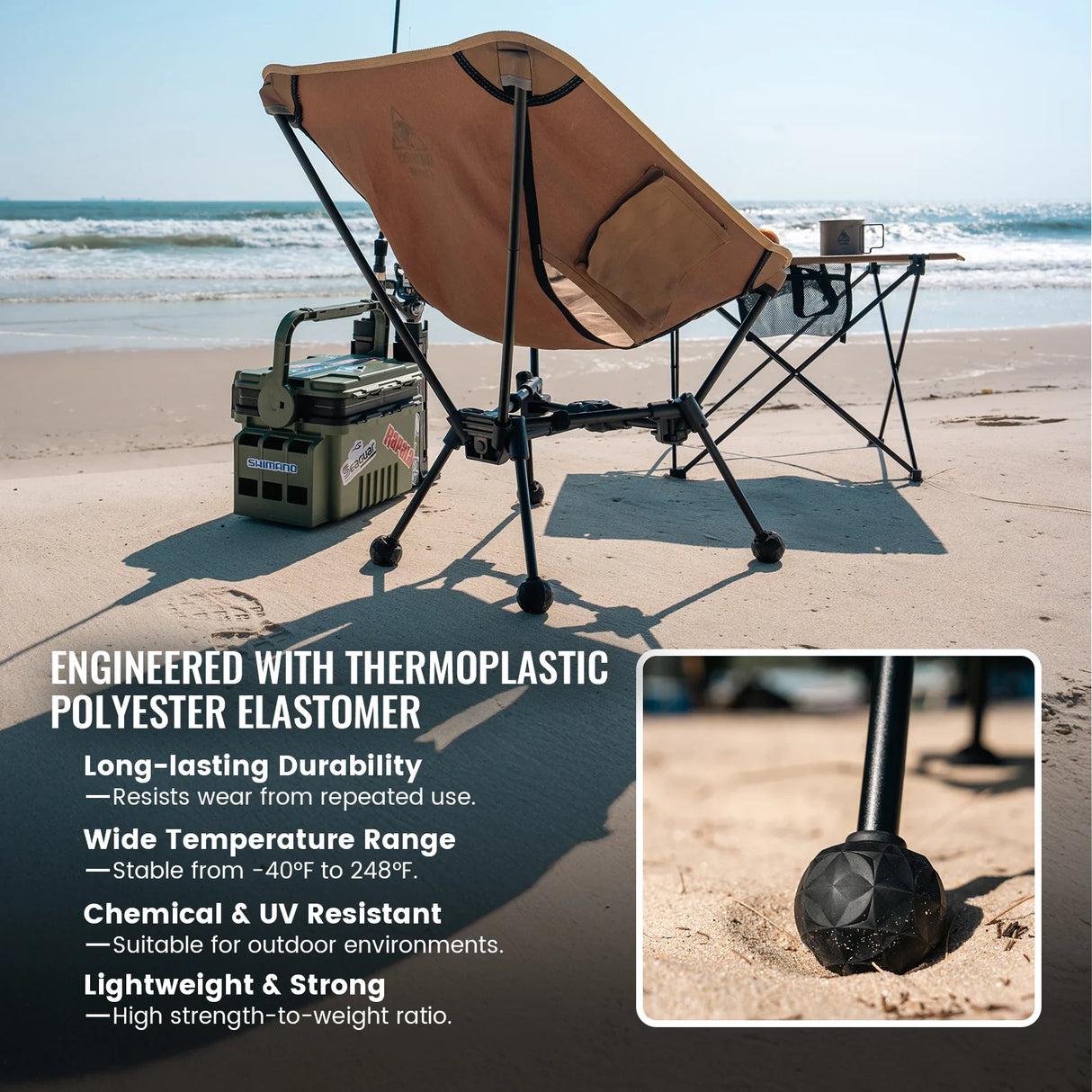 OneTigris Tigerblade Camping Chair Anti-Sink Ball Feet, Set of 4
