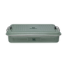 Stanley Legendary Useful Box in sage green, closed, seen from a slightly elevated front angle