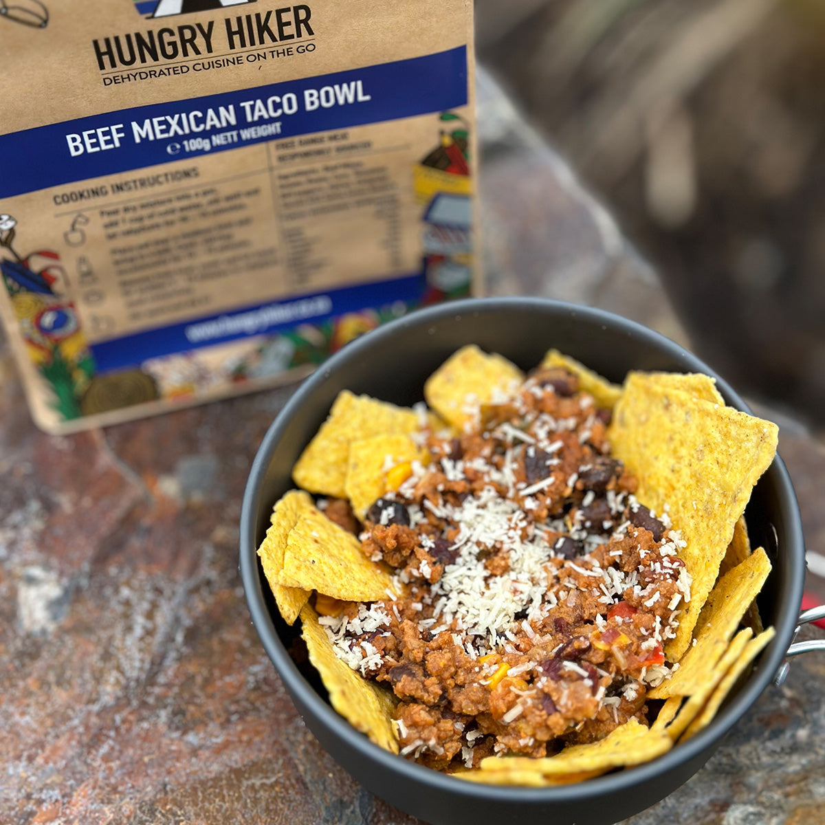 Hungry Hiker Dehydrated Beef Mexican Taco Bowl, 400g