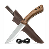 BeaverCraft Dune Bushcraft Knife with Leather Sheath