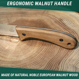 BeaverCraft Glacier Bushcraft Knife with Leather Sheath
